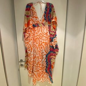 TIBI Paisley Printed Kaftan, S